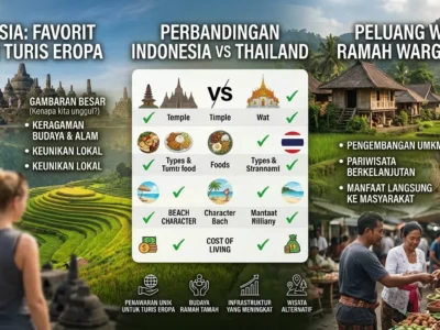 Indonesia Jadi Destinasi Favorit Turis Eropa Setelah Thailand